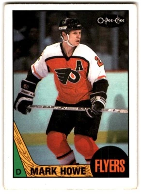 1987-88 O-Pee-Chee Mark Howe #54 Philadelphia Flyers - Image 1 of 2