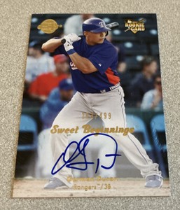 2008 Upper Deck Sweet Spot RC Auto #124 German Duran Rangers /499