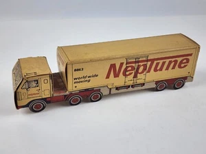 Vintage Neptune Moving Company Sattelzug Karton 8863 Brooks & Porter SELTEN - Bild 1 von 8