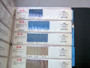 NAPA Martin Senour Car Paint Chips Japanese GM Ford Chrysler + Trucks 1984-1994 - Picture 1 of 9
