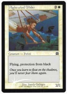 Nightwind Glider 1999 Máscaras Mercadian Lámina Cambiada Error de Impresión Criatura Magic The Gathering Casi Nuevo A4 - Imagen 1 de 3