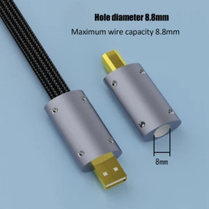 24K Gold Plated USB2.0 Plug Type A Type B Connector for HiFi Audio USB Cable ~~ - Picture 1 of 21