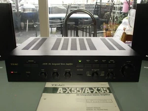 1A TOP TEAC A-X55 MK2 AMPLIFICATORE VINTAGE AMPLIFIER PHONO MM/MC PRE/FINALE BDA - Foto 1 di 24