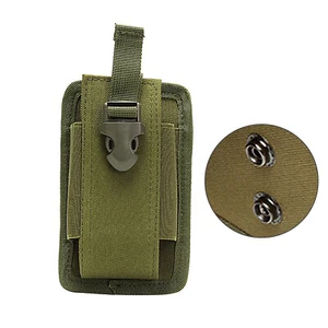 Outdoor Tactical Waist Bag Holder Pocket Molle Radio Holster Walkie Talkie Pouch - Picture 1 of 17