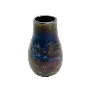 Charles Lotton Lava Cypriot Art Glas Vase signiert 1972 - Bild 1 von 6