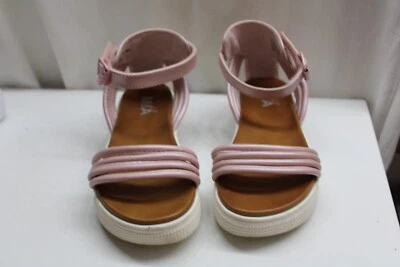 Comfort Foam Mia Crisanta Platform Pink Metallic Leather Ankle Strap Sandals 3 - Image 1 of 4