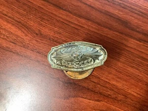Vintage Brass Door Knob Handles Old Oval Antique - Picture 1 of 6