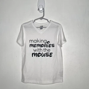 Memories With Mouse Travel Shirt Size Girls Size 5T Short Sleeve Vacation - Picture 1 of 4