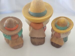 New ListingVintage Homco Sleeping Pedro Siesta Mexican Figurine Sombrero Fiesta lot of 3
