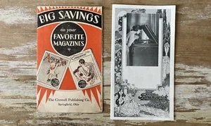 Folletos de venta vintage revistas Crowell Colliers + fonógrafos Brunswick años 1910 - Imagen 1 de 10