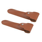 Leather Razor Protecting Cover, 2 Pack Safety Razor Protecting Sheath, Brown