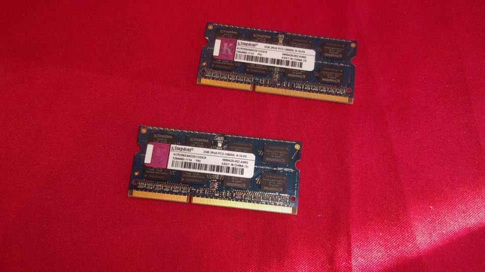 SODIMM - Memorias 2X2GB - 10600S-9-10-F0 - Kingston - Imagen 1 de 1