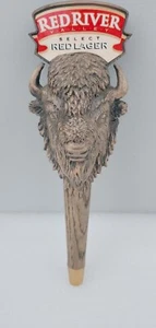 Rare Beauty Red River Valley Buffalo Bison Wood Look 11" Draft Beer Tap Handle - Picture 1 of 7