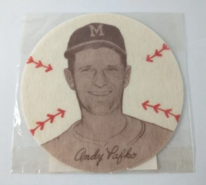 Vintage 1954 Preferred Products ANDY PAFKO Milwaukee Braves Player Patch NEW! - Picture 1 of 4