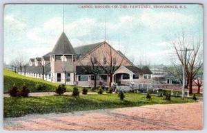 1920er CASINO RHODOS-ON-THE-PAWTUXET RHODE ISLAND UNGEBRAUCHT ANTIK POSTKARTE DEUTSCHLAND - Bild 1 von 2