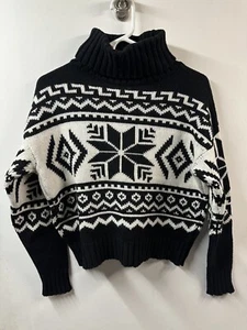 Polo Ralph Lauren Sweater Womens Small Petite Snowflake Nordic Fair Isle Vtg - Picture 1 of 7