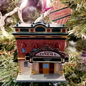 2020 Disney World Parks Main Street Cinema Ornament Miniature Steamboat Willie - Picture 1 of 6