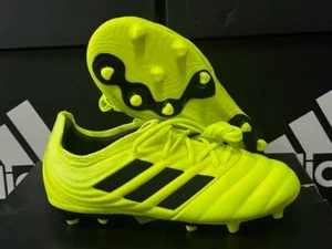 NEW ADIDAS COPA 19.1 FG JR KIDS SOCCER CLEATS YELLOW F35454 SIZE 10.5 KIDS Y - Picture 1 of 5
