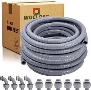 Conducto de PVC eléctrico flexible hermético líquido de 25 pies a 150 pies - Imagen 1 de 7