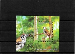 Briefmarken -Sri Lanka -Vogel -Block
