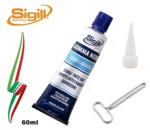 GOMMA NERA SEMILIQUIDA RIPARA E RICOSTRUISCE 60ml "SIGILL" MADE IN ITALY - Foto 1 di 4
