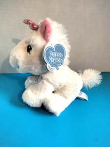 Aurora Precious Moments White Sparkle Unicorn Plush has TAGS 2016 Soft Plushie - Picture 1 of 4