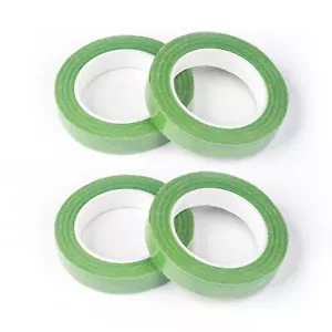 4 Roll Green Floral Tape Waterproof Florist Tape 1/2" Wide Flower Wrap Tape F... - Picture 1 of 6