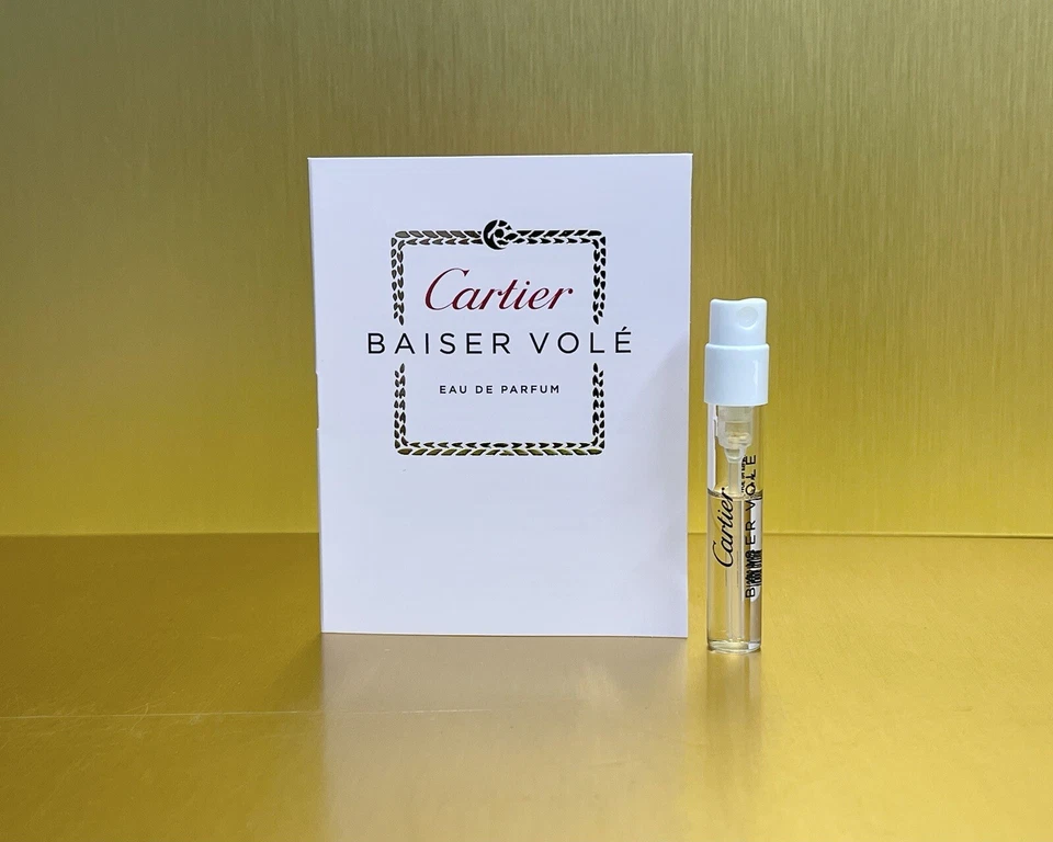 CARTIER BAISER VOLE para mujer 0,05 oz-1,5 ml eau de parfum spray nuevo frasco de muestra (C43 Foto 1 de 1
