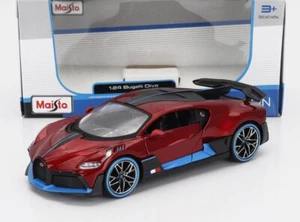MODELLINO AUTO STATICO MAISTO BUGATTI DIVO 2018 ROSSO MODELLISMO SCALA 1/24 - Foto 1 di 6