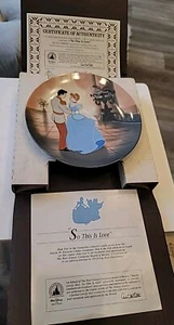 Knowles Disney Cinderella Sammler Teller So This Is Love Coa Box Prinzessin - Bild 1 von 12
