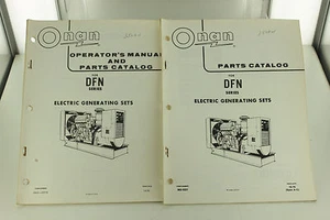 Vintage ONAN DFN Series Generator GenSet Operators Manual & Parts Catalog - Picture 1 of 1