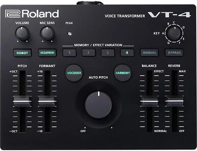 Roland Voice Transformer VT-4 Black From Japan New - Image 1 of 4
