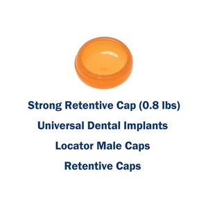 Dental 0.8 lbs Overdenture Caps Abutments Removable Male Cap Inserts Retentive - Picture 1 of 4
