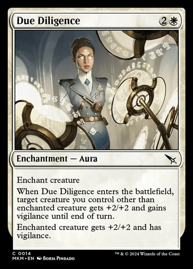 x1 Due Diligence - Murders at Karlov Manor - NM - MTG - Image 1 of 1