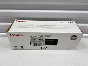 Canon 137 Black Toner Cartridge imageCLASS MF210/220/230/240 NEW SEALED - Picture 1 of 6