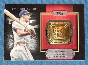 *LEGGI E459 2012 Topps Gold Team Rings Stan Musial #GTR-SM HOF St Louis - Foto 1 di 2