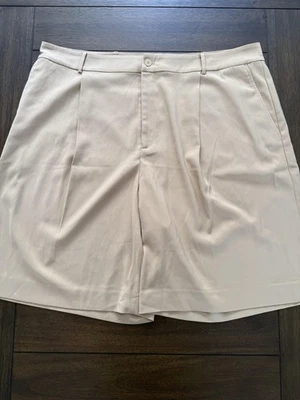 Pantalones Cortos Lauren Ralph Lauren Mujer 20W Caqui Plisado Talla Grande Bermudas Bolsillos Foto 1 de 4