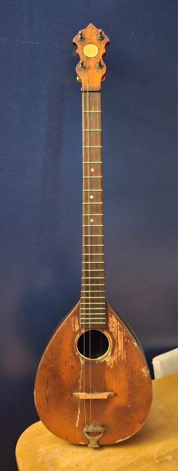 Antique August Pollman Royal Mandolin Banjo for parts or Restoration 1880's RARE - Image 1 of 4