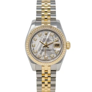 Rolex Lady-Datejust 26 179173, Steel & Gold, Meteorite Diamond Dial, Jubilee ... - Picture 1 of 10