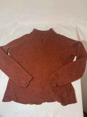 Mountain Hardwear Orange Sarafin Wool Blend Sweater Sz. L - Image 1 of 4