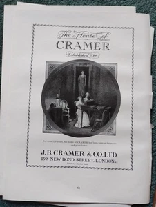 Sk185 Ephemera 1950s Advert London Bond Street The House Of Cramer - Picture 1 of 1