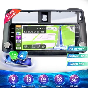 Radio estéreo con pantalla táctil de 10,33 pulgadas para Toyota 4Runner 2010-23 unidad principal negra - Imagen 1 de 15
