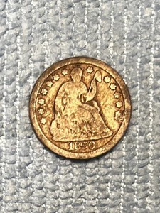 1850 O Sitzende Freiheit Half Dime - Bild 1 von 2