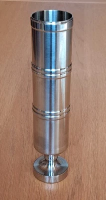 Blumenvase Vase Edelstahl - schmal - Höhe 19,7 cm - Durchmesser 4,4 cm - Bild 1 von 4