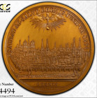 Frankreich, Ludwig XIV., Krönungsmedaille ""1654", offizielle Restrike 1981, PCGS SP66