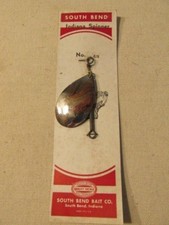 Clásicos South Bend # 6N Indiana Spinner en Tarjeta de Expositor Señuelo Pesca