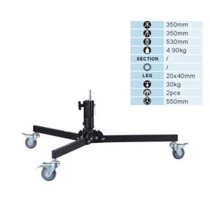 Start- und Landebahnfuß Bodenrollenständer Schwerlast 30kg 35cm 5/8'' 1-1/8'' 16mm 28mm - Bild 1 von 1