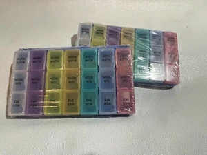 21 compartment pill boxes - Picture 1 of 1