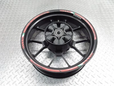 2016 14-16 Aprilia Shiver 750 SL750 Rear Wheel Rim 17x5.5 Straight True Video - Image 1 of 4