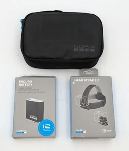 GoPro Accessories: Head Strap, Battery, & Accessory Kit Lot of 3 - Picture 1 of 7